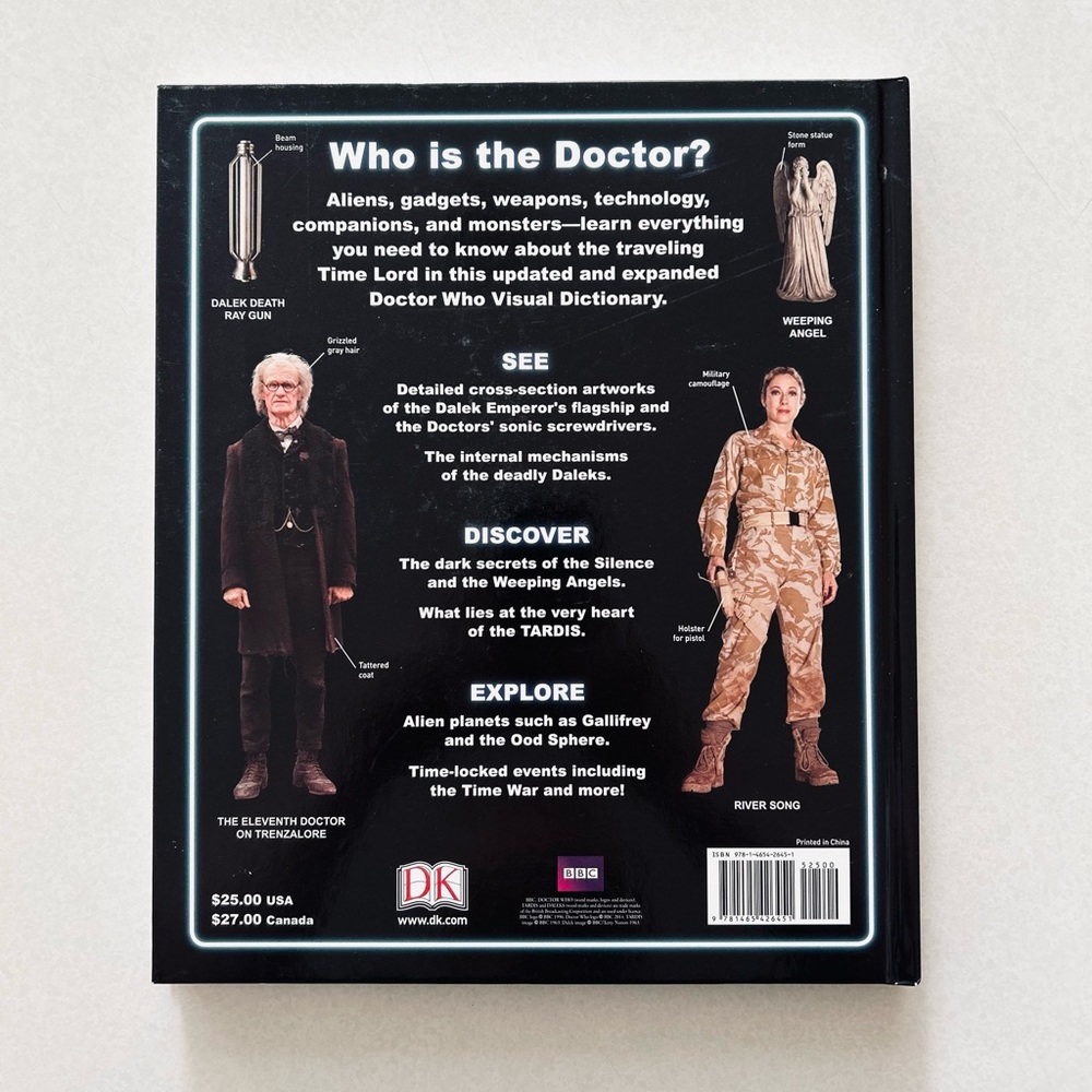 💕**NEW** BBC DOCTOR WHO Visual Dictionary - Hardcover Updated Edition💕 - Picture 7 of 7